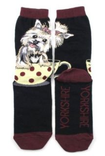 Yorkshire Terrier Dog Breed Socks: Novelty Socks: Clothing