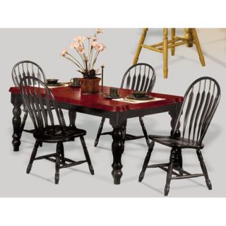 Sunset Trading 5 pc. Extension Dining Table Set with Arrowback Chairs   Chestnut   Dining Tables