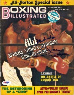 Muhammad Ali & Ken Norton Autographed Signed Magazine Cover #S01574   PSA/DNA Certified   Autographed Boxing Magazines: Sports Collectibles