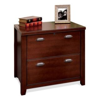 kathy ireland Home by Martin Tribeca Loft Cherry Two Drawer Lateral File   File Cabinets