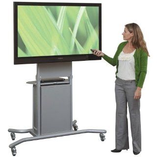 Balt Mobile TV Cart with Cabinet : Audio Video Equipment Carts : Office Products