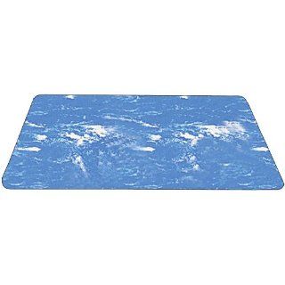 Durable Corporation Rubber Grand Stand Beauty & Barber Anti Fatigue Mat, Rectangle with Recess, for Indoors, 36" Width x 60" Length x 3/8" Thickness, Marble Blue: Floor Matting: Industrial & Scientific