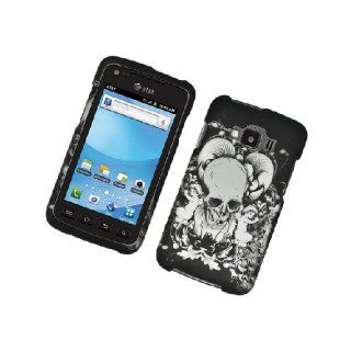 Samsung Rugby Smart i847 SGH I847 Black White Skull Angel Cover Case: Cell Phones & Accessories