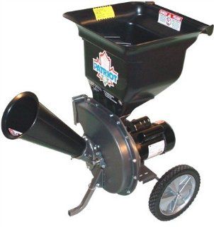 Patriot Products CSV 2515 14 Amp Electric Wood Chipper/Leaf Shredder : Lawn And Garden Chippers : Patio, Lawn & Garden