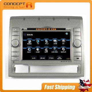 2005 2012 Toyota Tacoma In dash DVD GPS Navigation Stereo Satellite Sirius Ready Bluetooth Deck AV Receiver CD Player Stereo Touch Screen with Rear View Camera input Digital TV Tire Pressure Monitoring System option Astrium GEE 5985 : In Dash Vehicle Gps U