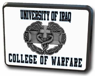 University of Iraq College of Warfare Hitch Cover W/Combat Medic's Badge: Automotive
