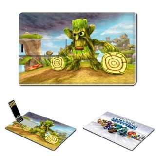 8GB USB Flash Drive USB 2.0 Memory Stick Skylanders Anime Comic Game Credit Card Size Customized Support Services Ready Single player Cooperative Multi player Competitive PvP Spyro Trigger Happy Gill Grunt Spyro's Adventure legendary video games collec