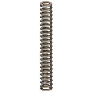 Heavy Duty Compression Spring, Chrome Silicon Steel Alloy, Inch, 0.375" OD, 0.046 x 0.073" Wire Size, 2.5" Free Length, 1.875" Compressed Length, 23.1lbs Load Capacity, 37lbs/in Spring Rate (Pack of 10)