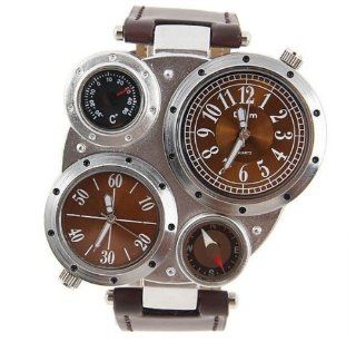 Aircraft USA style Multi Function Military Quartz Man watch Brown Watches