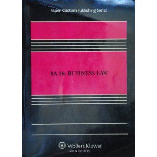 BA 18: Business Law: Lynn M Forsythe and Brenda E. Knowles Daniel V. Davidson: 9781454806271: Books