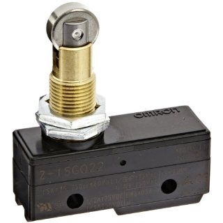 Omron Z 15GQ22 General Purpose Basic Switch, Panel Mount Roller Plunger, Solder Terminal, 0.5mm Contact Gap, 15A Rated Current: Industrial Basic Switches: Industrial & Scientific