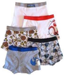 Angry Birds Star Wars 5 pk Boys Boxer Briefs (6): Clothing