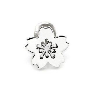 925 Sterling Silver Polished Finish Cherry Blossom Flower Cute Single Stud Earring, Fashion Jewelry For Women, Girl & Teens: Jewelry