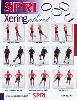 SPRI Xering Exercise Wall Chart : Fitness Charts And Planners : Sports & Outdoors