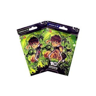 Ben 10 Collectible Trading Cards Game Starter Deck Set a & B . 80 Cards Total!: Toys & Games