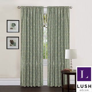 Lush Decor Sea Green 84 inch Angelica Curtain Panel
