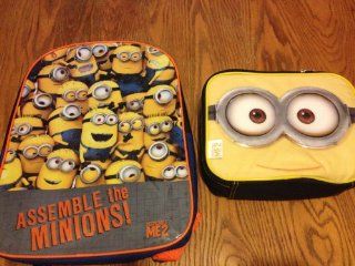 Despicable Me Backpack Lunch Box Tote 16" Assemble the Minions!: Toys & Games