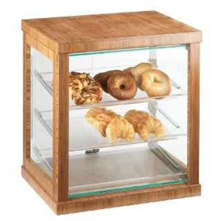 21W x 16.25D x 22.5H Bamboo Bakery Display Case 1 Ct: Home & Kitchen