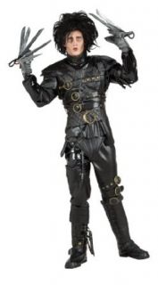 Edward Scissorhands Costume, Black, Standard: Adult Sized Costumes: Clothing