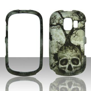 2D Tree Skull Alcatel 871A / Alcatel One Touch OT871A Prepaid Go Phone (AT&T) Case Cover Phone Snap on Cover Cases Protector Faceplates Cell Phones & Accessories