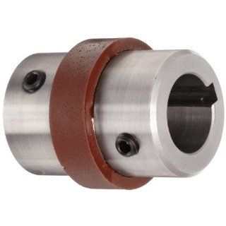 Boston Gear BF137/8X7/8 Shaft Coupling, Spider Ring (3 Jaw), Coupling Size BF13, 1.625" Hub Diameter, 0.875" Driven Hub Bore, 0.875" Driver Hub Bore, 1.969" Max Outer Diameter, 4 horsepower Max HP, 160 pounds per inch Max Torque: Set Sc