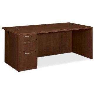 HON Park Avenue Collection Laminate Single Pedestal Desk DESK, SNGLPED, LT, 72X36, CY TCR8050 (Pack of2) : Office Desks : Office Products