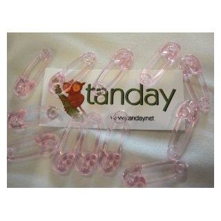Tanday #8362 1 1/2" 12pcs Pink Safety Pin Favor for Baby Shower or Craft : Other Products : Everything Else