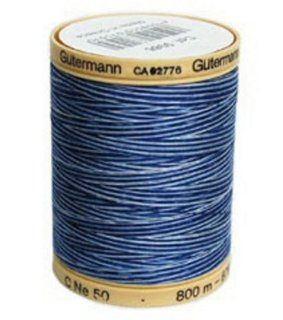 Natural Cotton Thread Variegated 876 Yards Deep Evening Sky