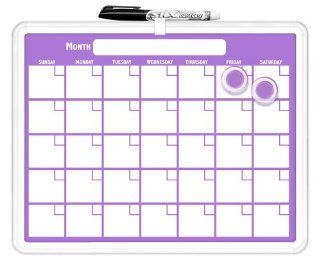 Board Dudes 11"x14" Plastic Framed Magnetic Calendar   Colors May Vary (12036UA 4) : Dry Erase Boards : Office Products