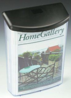 Case of 6, Outdoor Literature Dispensers, Clear Styrene Plastic Exterior Magazine Holder for 8 1/2"w x 11"h Advertisements   Wall Mounted Brochure Display Prevents Against Weather Damage : Literature Organizers : Office Products