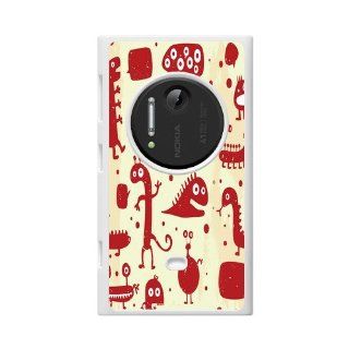 Monster Theme Hard Case For Nokia Lumia 1020 With Funny Cute Cartoon Red Animal Insect Earthworm Ant Centipede Subtropical Coconut Tree Pattern: Cell Phones & Accessories
