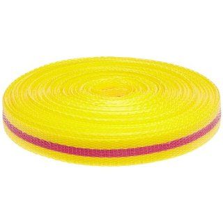 Brady 91173 150' Length, 3/4" Width, B 903 Polypropylene, Magenta And Yellow Color Woven Barricade Tape, Legend (Magenta And Yellow Horizontal Warning Stripes): Industrial Warning Signs: Industrial & Scientific