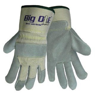 Global Glove 2100 Big Ole Leather Gunn Cut Premium Grade Glove with White Canvas Back and Washable Safety Cuff, Work, 2X Large (Case of 72): Industrial & Scientific