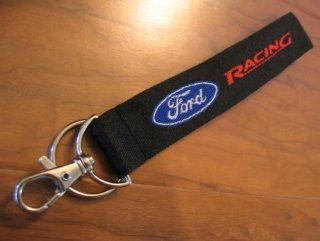 (2) Two Embroidered Ford Racing Key Ring Id Clip Hand Strap Lanyard: Everything Else