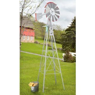 Guide Gear 8 foot Windmill and Weather Station : Patio, Lawn & Garden