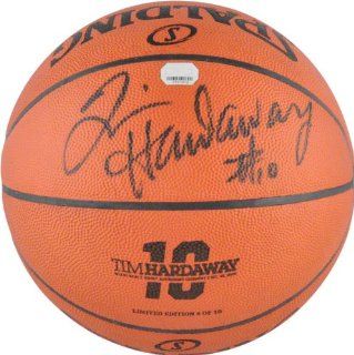 Tim Hardaway Autographed Basketball  Details: Inside/Outside Basketball: Sports & Outdoors