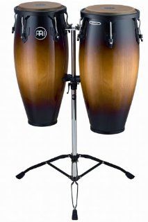 Meinl Percussion HC888VSB Headliner Series 10 Inch and 11 Inch Conga Set With Tripod Stand, Vintage Sunburst: Musical Instruments