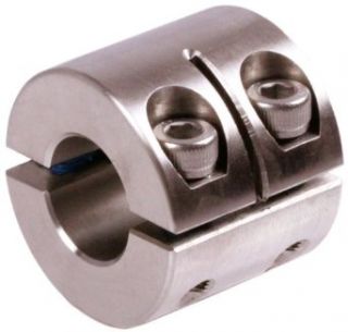 clamp collar double split double wide stainless steel 1.4301 bore 20mm with bolts DIN 912: Clamp On Shaft Collars: Industrial & Scientific