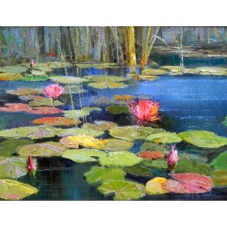 Art: Grand Lily Pond : Oil : Kent Wallis