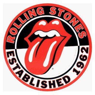 Rolling Stones   Round Established 1962 Logo with Tongue   Sticker / Decal: Automotive