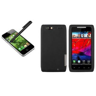 CommonByte For Motorola Droid Razr Maxx XT916 Skin Black Case Cover+Black LCD Stylus Pen: Cell Phones & Accessories