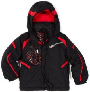 Spyder Infant/Toddler Boy's Mini Leader Jacket, Black/Red/Red, 5  Skiing Jackets  Sports & Outdoors