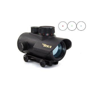 BSA 30 Scope with Illuminated Red, Green and Blue Dot Reticle : Rifle Scopes : Sports & Outdoors