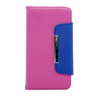 Gearonic Wallet PU Leather Card Holder Magnetic Flip Case with Strap Handle for Samsung Galaxy Note 3 III N9000   Carrying Case   Non Retail Packaging Hot Pink: Cell Phones & Accessories