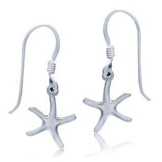 925 Sterling Silver STARFISH Dangle Earrings Jewelry