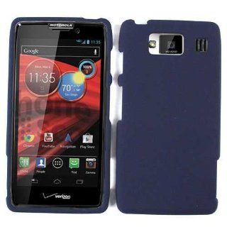 Motorola Droid RAZR MAXX HD XT926 Non Slip Navy Blue Case Cover New Faceplate: Cell Phones & Accessories