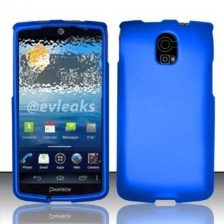 Pantech Discover P9090 Case Classic Blue Hard Cover Protector (AT&T) with Free Car Charger + Gift Box By Tech Accessories: Cell Phones & Accessories