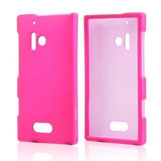 Hot Pink Rubberized Hard Case for Nokia Lumia 928: Cell Phones & Accessories