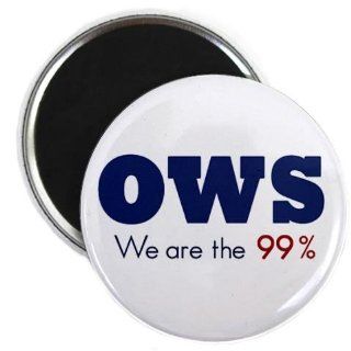 OWS Occupy Wall Street Protest WE ARE THE 99% 2.25 inch Fridge Magnet  Refrigerator Magnets  