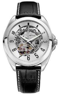 Festina Men's F6744/1 The Skeleton Stainless Steel 21 Jeweled Automatic Movement Leather Strap Watch at  Men's Watch store.